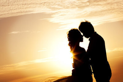 夕日シルエット